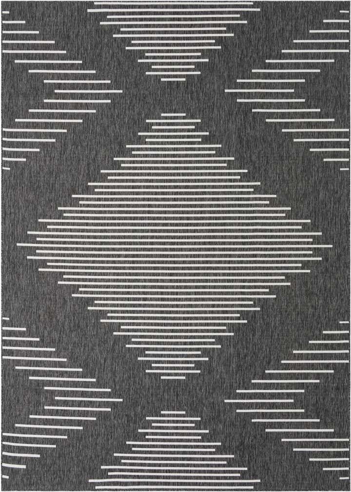 9' x 12' Easy-Clean Modern Indoor / Outdoor Rug
