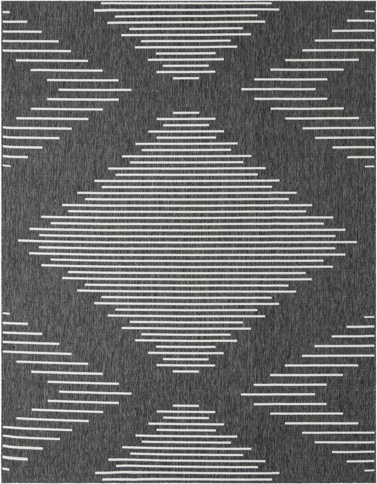 Detail image of 9' x 12' Easy-Clean Modern Indoor / Outdoor Rug