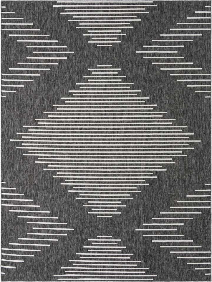 9' x 12' Easy-Clean Modern Indoor / Outdoor Rug