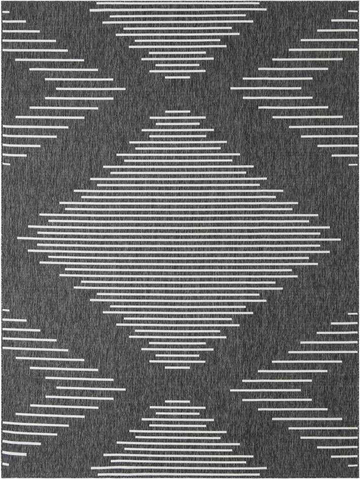 Detail image of 9' x 12' Easy-Clean Modern Indoor / Outdoor Rug