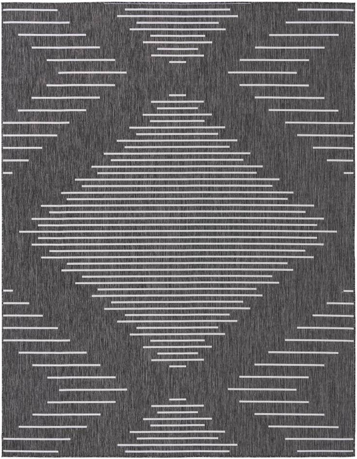 Detail image of 7' 10 x 10' Easy-Clean Modern Indoor / Outdoor Rug