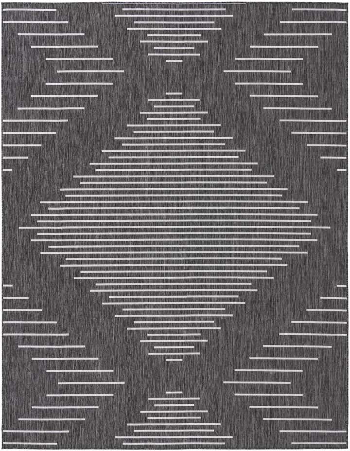 7' 10 x 10' Easy-Clean Modern Indoor / Outdoor Rug