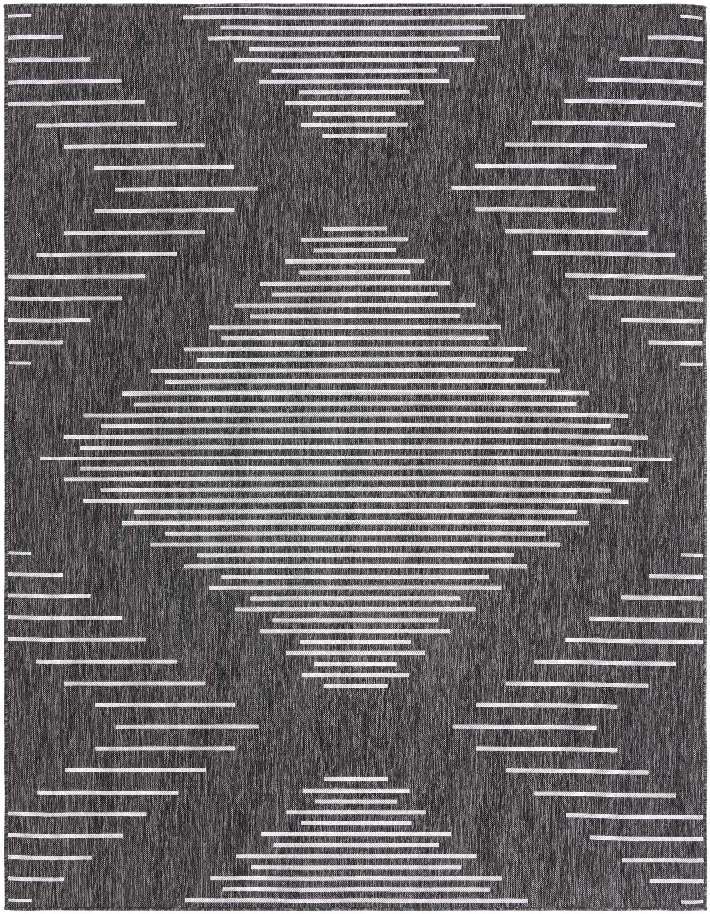 7' x 10' Easy-Clean Modern Indoor / Outdoor Rug