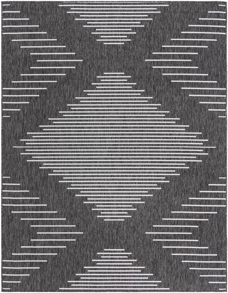 Detail image of 7' x 10' Easy-Clean Modern Indoor / Outdoor Rug