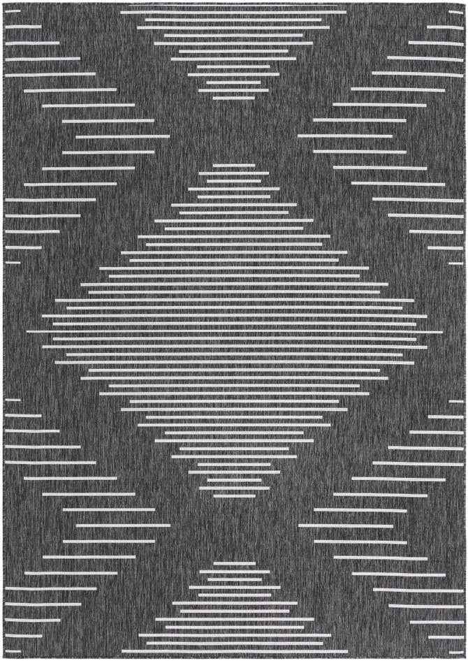 Detail image of 7' x 10' Easy-Clean Modern Indoor / Outdoor Rug
