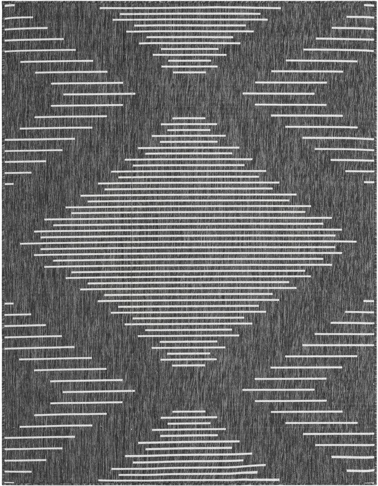 Detail image of 5' 3 x 8' Easy-Clean Modern Indoor / Outdoor Rug