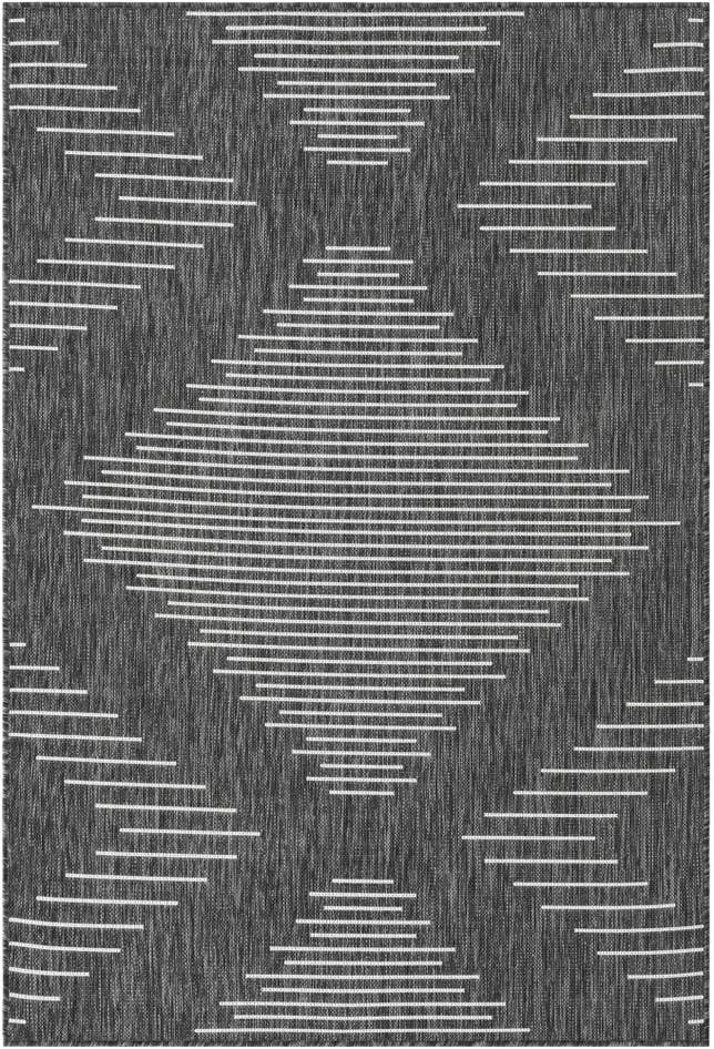 Detail image of 4' x 6' Easy-Clean Modern Indoor / Outdoor Rug