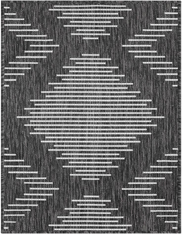 Detail image of 2' x 3' Easy-Clean Modern Indoor / Outdoor Rug