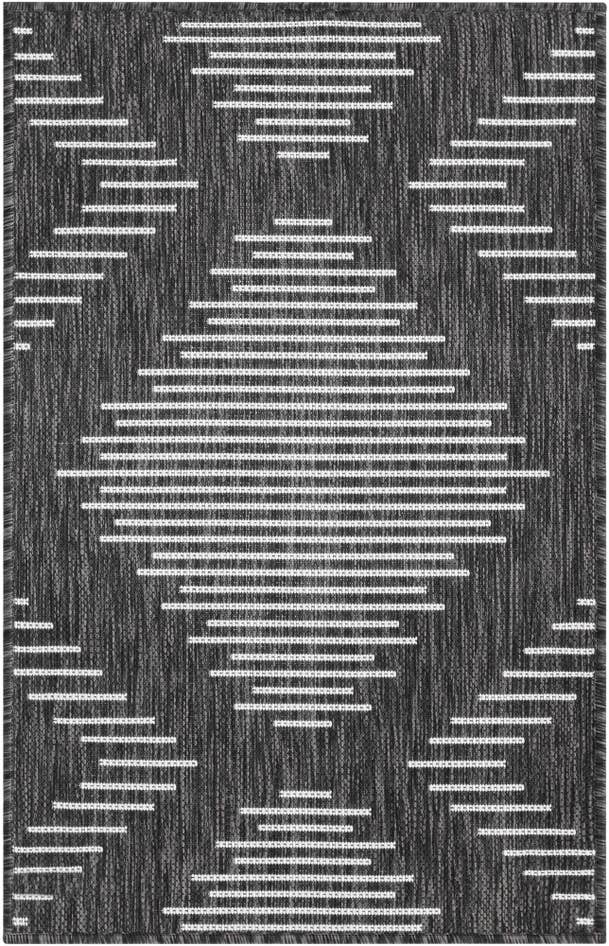Detail image of 2' x 3' Easy-Clean Modern Indoor / Outdoor Rug
