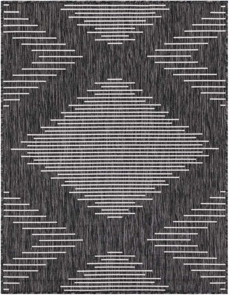 Detail image of 3' x 5' 3 Easy-Clean Modern Indoor / Outdoor Rug