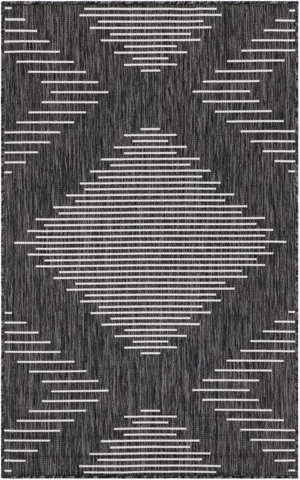 Detail image of 3' x 5' 3 Easy-Clean Modern Indoor / Outdoor Rug