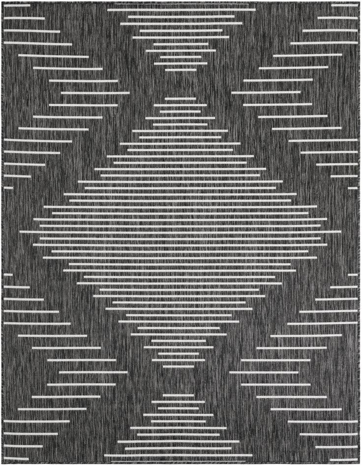 Detail image of 5' 3 x 7' Easy-Clean Modern Indoor / Outdoor Rug