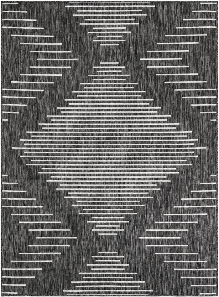 Detail image of 5' 3 x 7' Easy-Clean Modern Indoor / Outdoor Rug