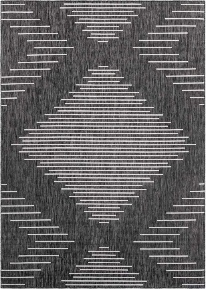 7' 10 x 11' Easy-Clean Modern Indoor / Outdoor Rug
