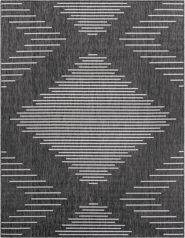Detail image of 7' 10 x 11' Easy-Clean Modern Indoor / Outdoor Rug