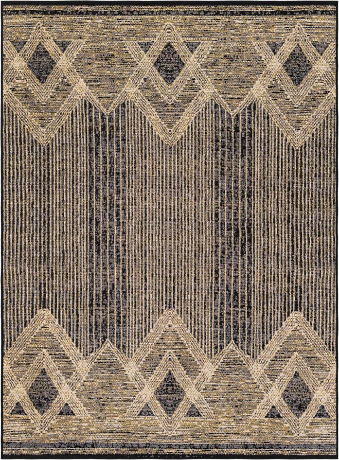 Detailfoto van 155cm x 215cm Makkelijk schoon te maken Modern Binnen / buiten Vloerkleed