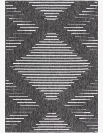 7' x 10' Easy-Clean Modern Indoor / Outdoor Rug