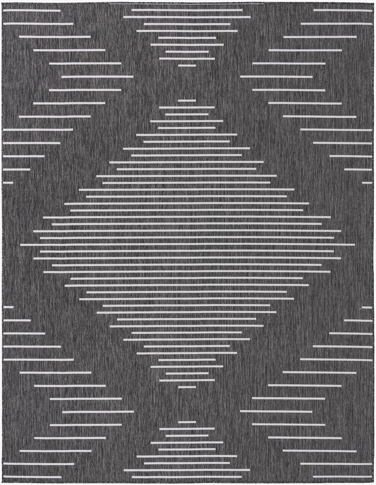 Primary image 7' 10 x 10'  Washable Modern Indoor / Outdoor Rug