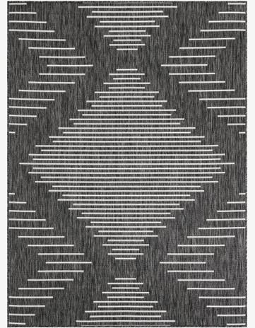 5' 3 x 7' Easy-Clean Modern Indoor / Outdoor Rug