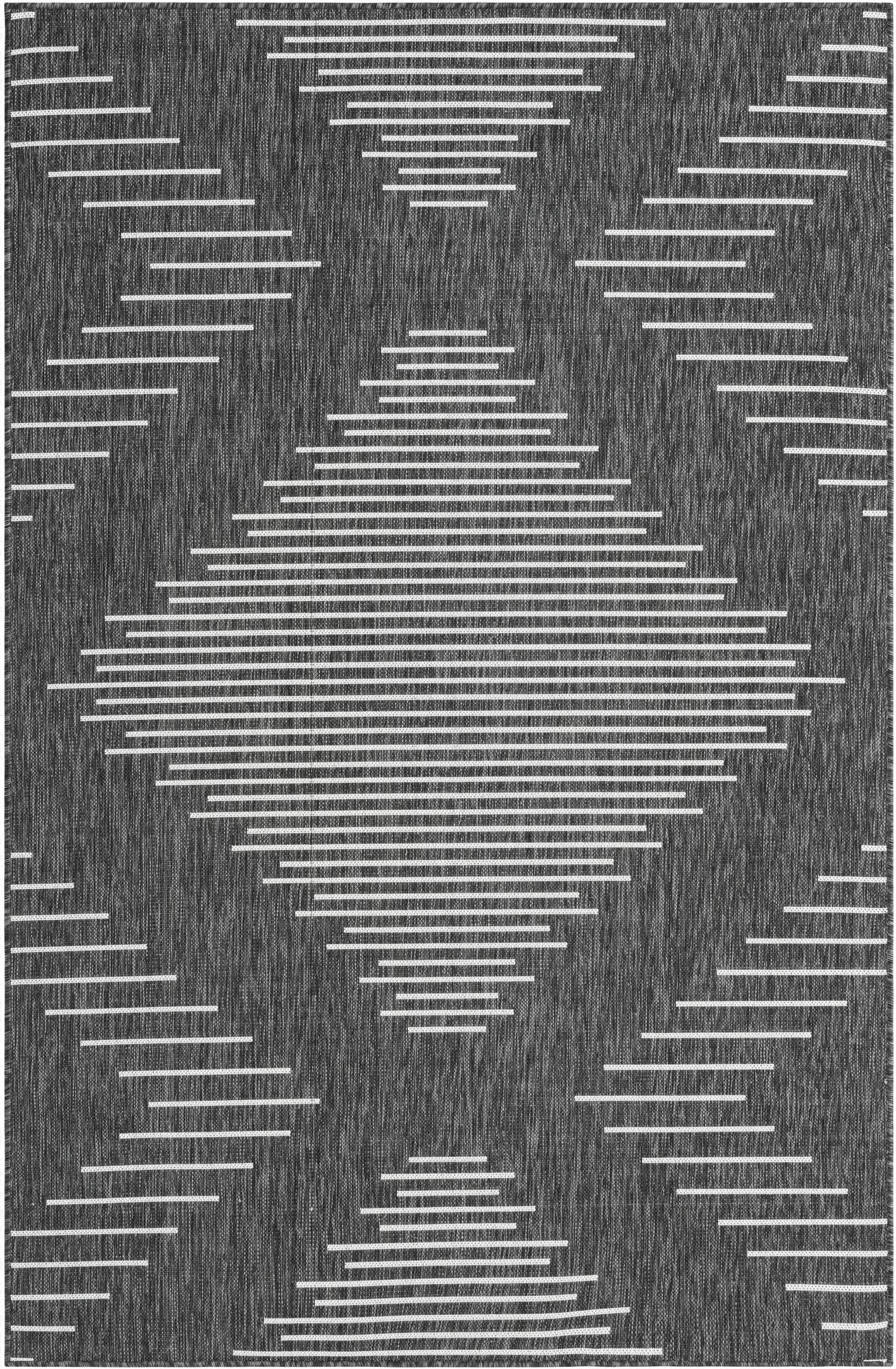 Primary image 5' 3 x 8'  Washable Modern Indoor / Outdoor Rug