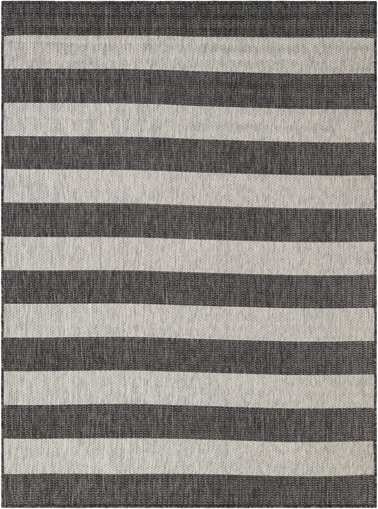 5' 3 x 7' Washable Ribbon Indoor / Outdoor Rug