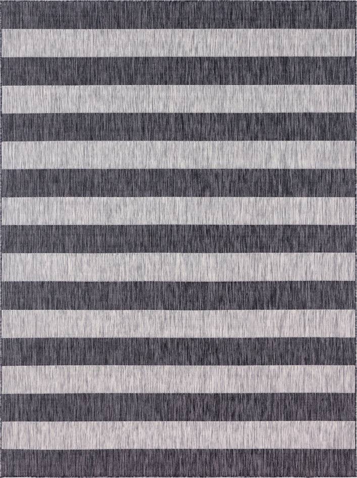 Detail image of 9' x 12' Easy-Clean Striped Indoor / Outdoor Rug
