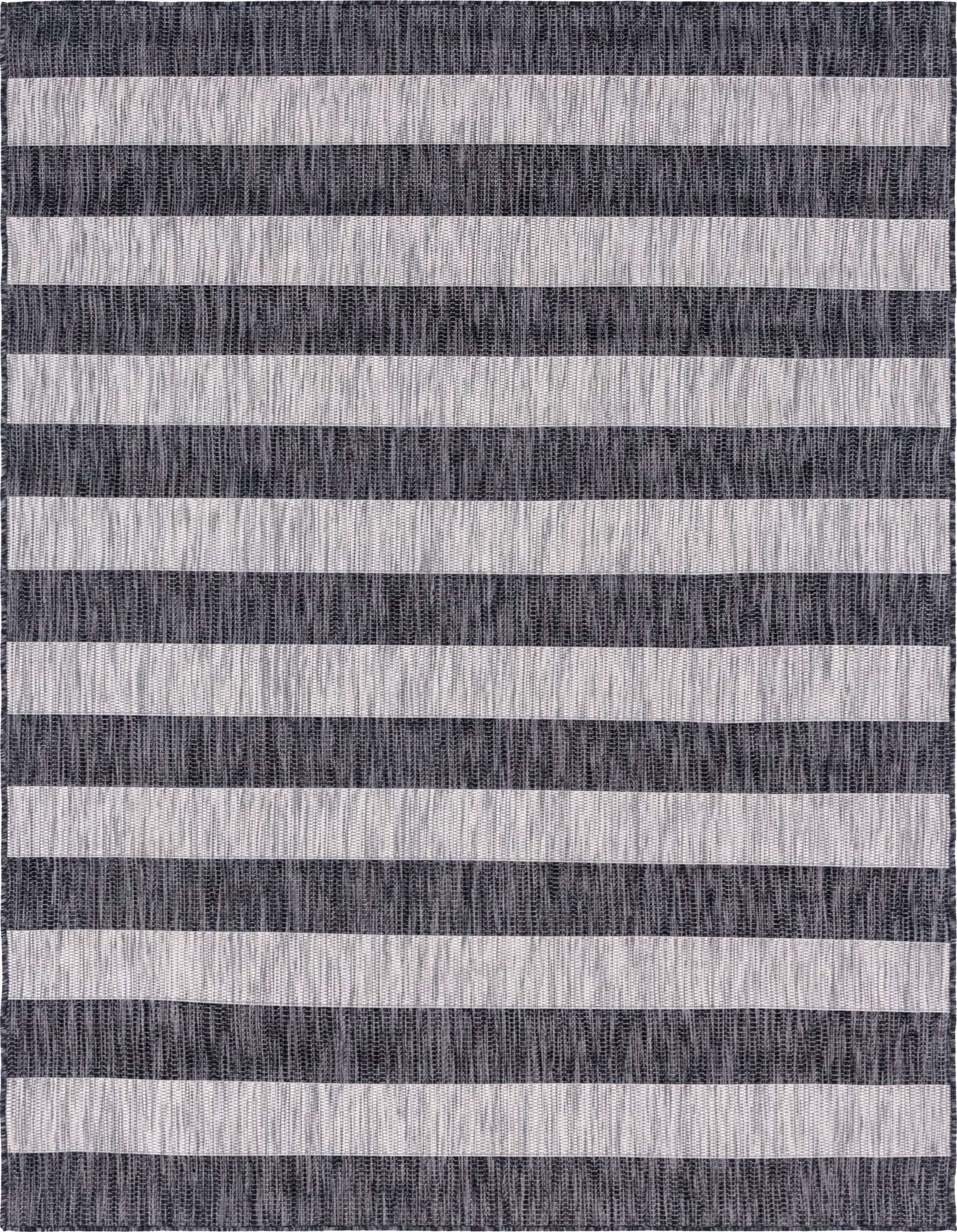 6' x 9' Easy-Clean Striped Indoor / Outdoor Rug
