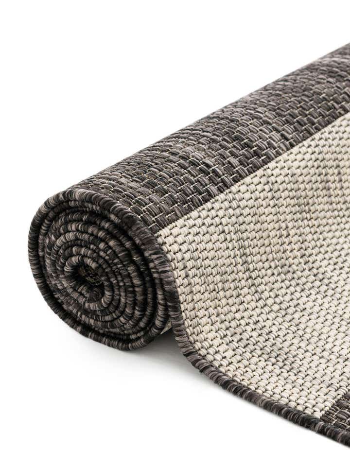 9' x 12' Easy-Clean Striped Indoor / Outdoor Rug