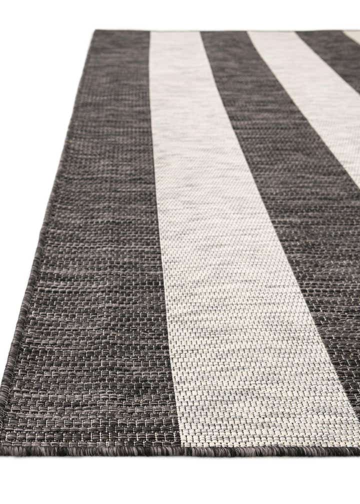 10' x 13' Easy-Clean Striped Indoor / Outdoor Rug