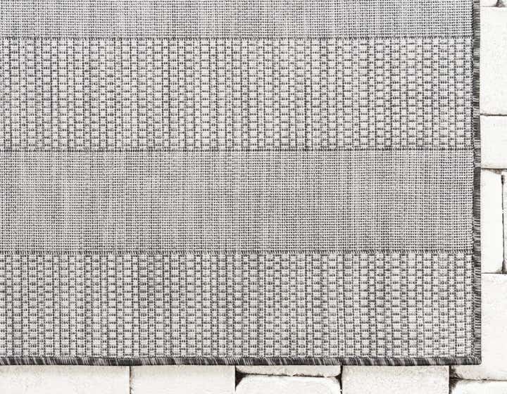 9' x 12' Easy-Clean Striped Indoor / Outdoor Rug