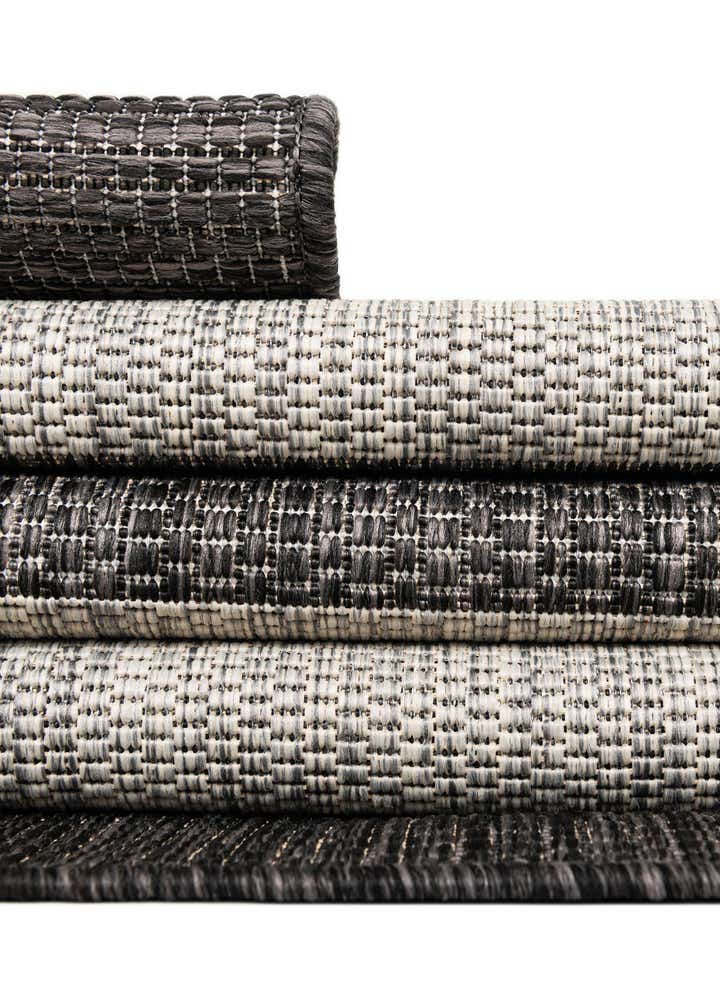 10' x 13' Easy-Clean Striped Indoor / Outdoor Rug