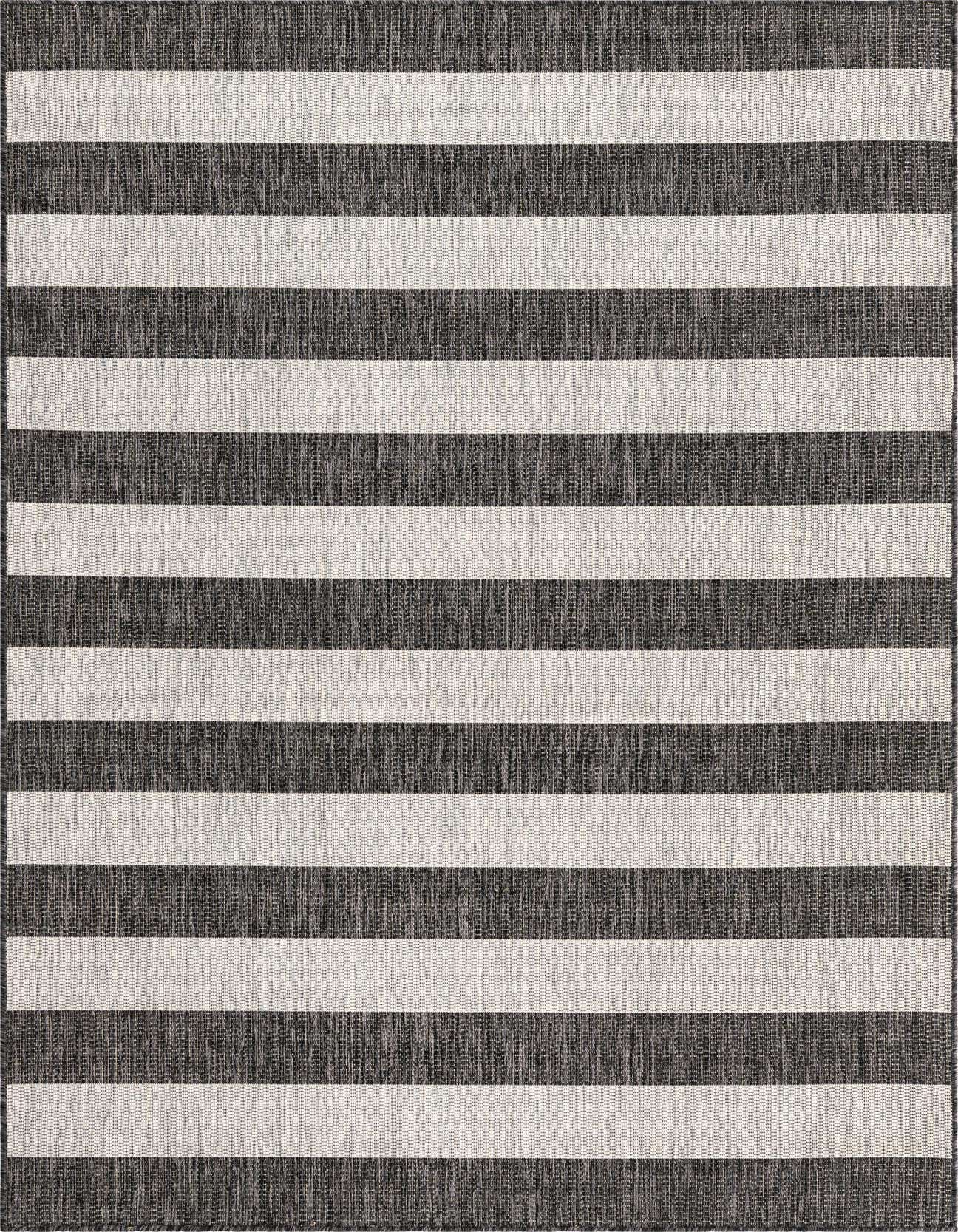 5' 3 x 8' Easy-Clean Striped Indoor / Outdoor Rug