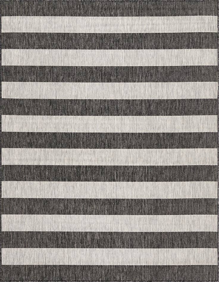 Detail image of 5' 3 x 8' Easy-Clean Striped Indoor / Outdoor Rug