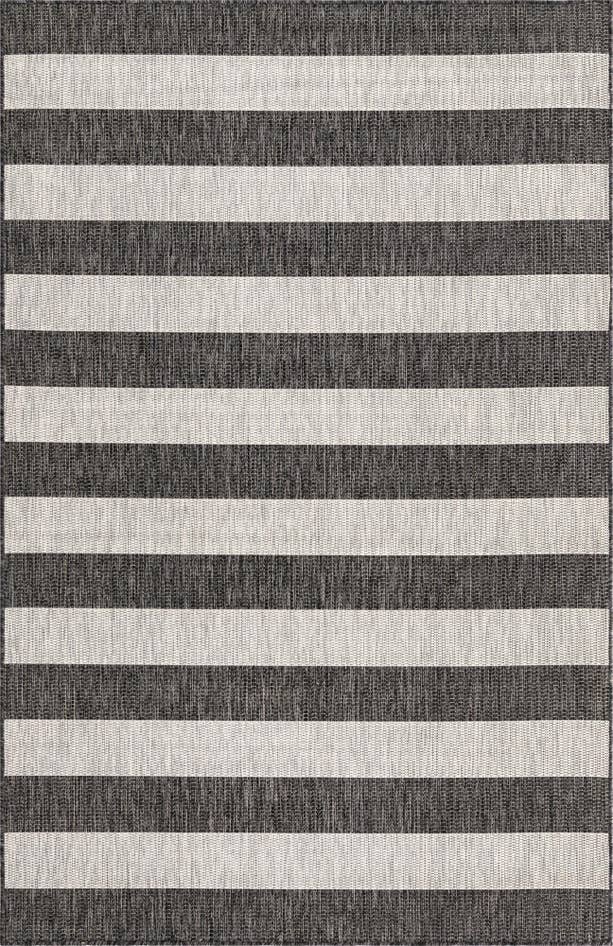 Detail image of 5' 3 x 8' Easy-Clean Striped Indoor / Outdoor Rug