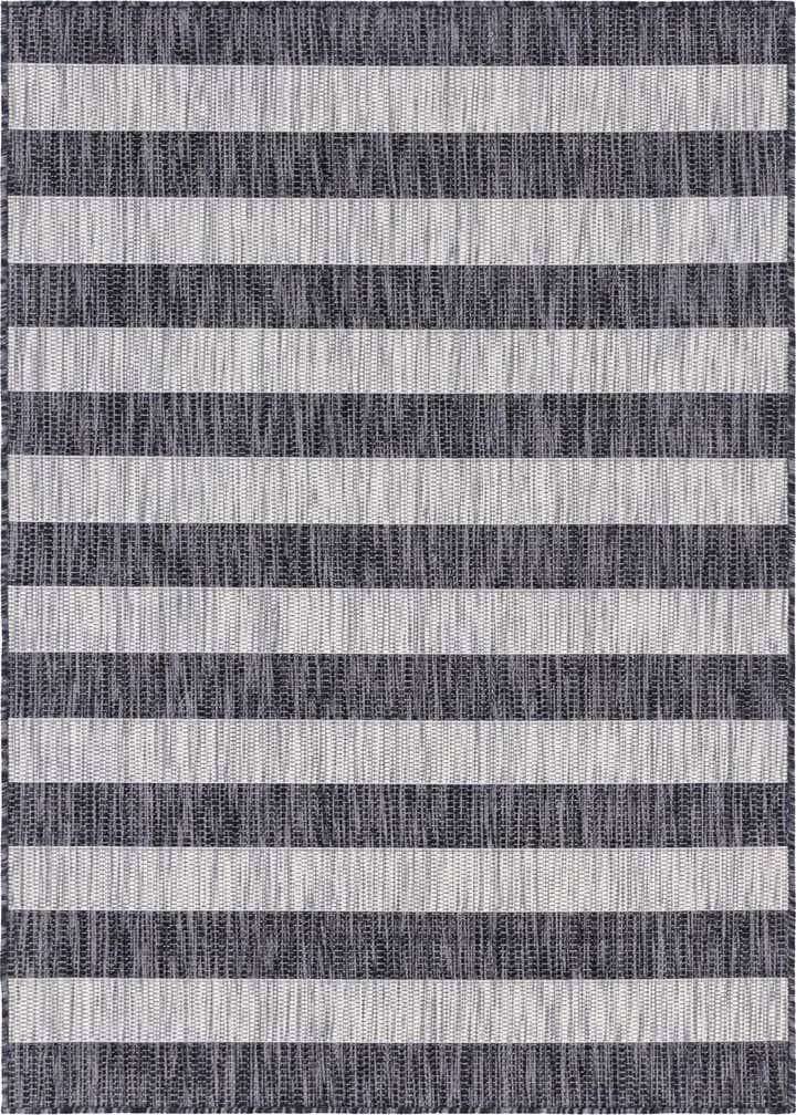 4' x 6' Easy-Clean Striped Indoor / Outdoor Rug