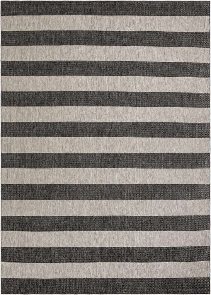10' x 14' Easy-Clean Striped Indoor / Outdoor Rug