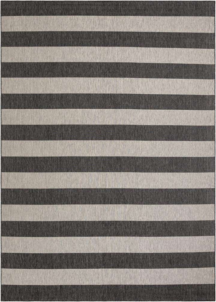 10' x 14' Easy-Clean Striped Indoor / Outdoor Rug