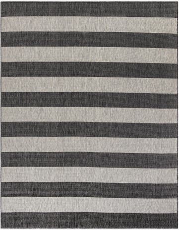 7' 10 x 10' Easy-Clean Striped Indoor / Outdoor Rug