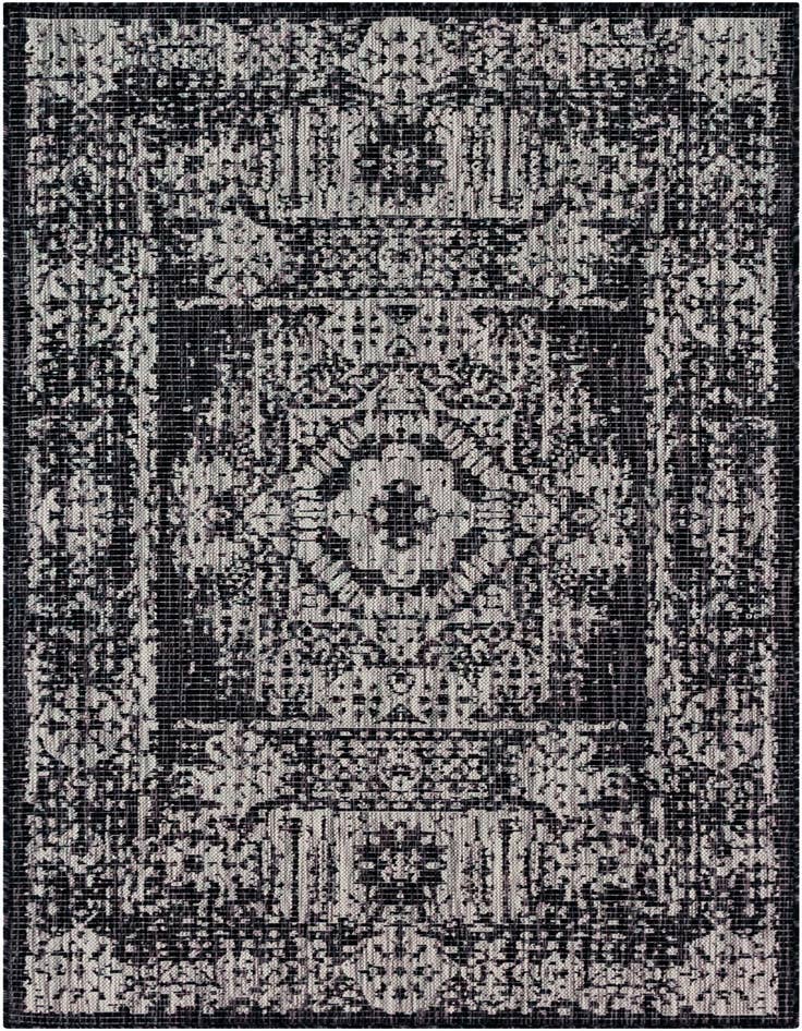 Detail image of 4' x 6' Easy-Clean Traditional Indoor / Outdoor Rug