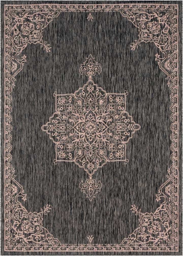 7' x 10' Easy-Clean Traditional Indoor / Outdoor Rug