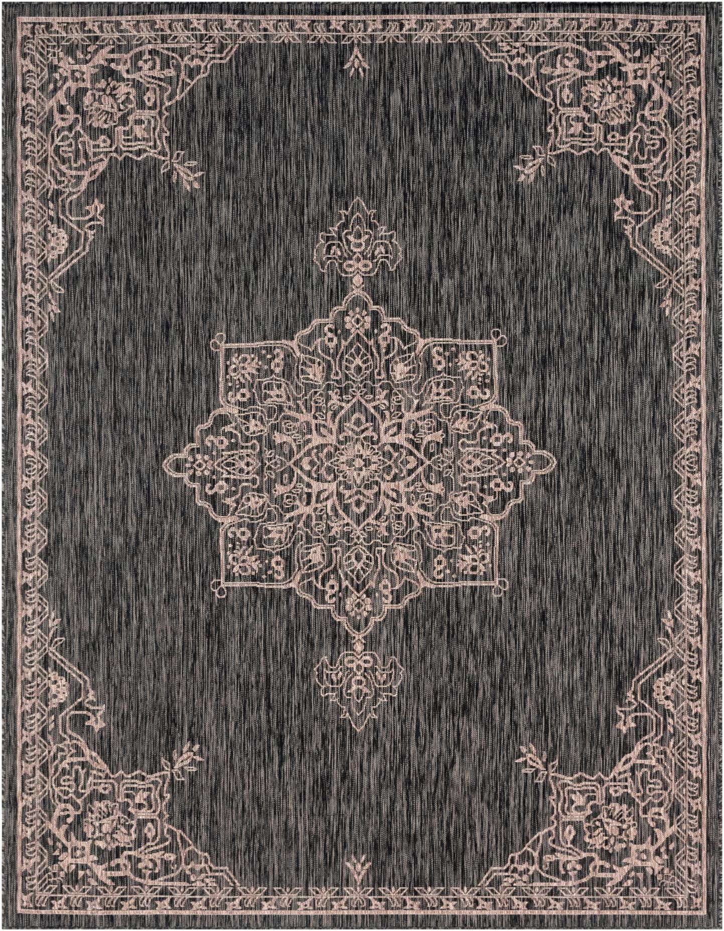 7' x 10' Easy-Clean Traditional Indoor / Outdoor Rug