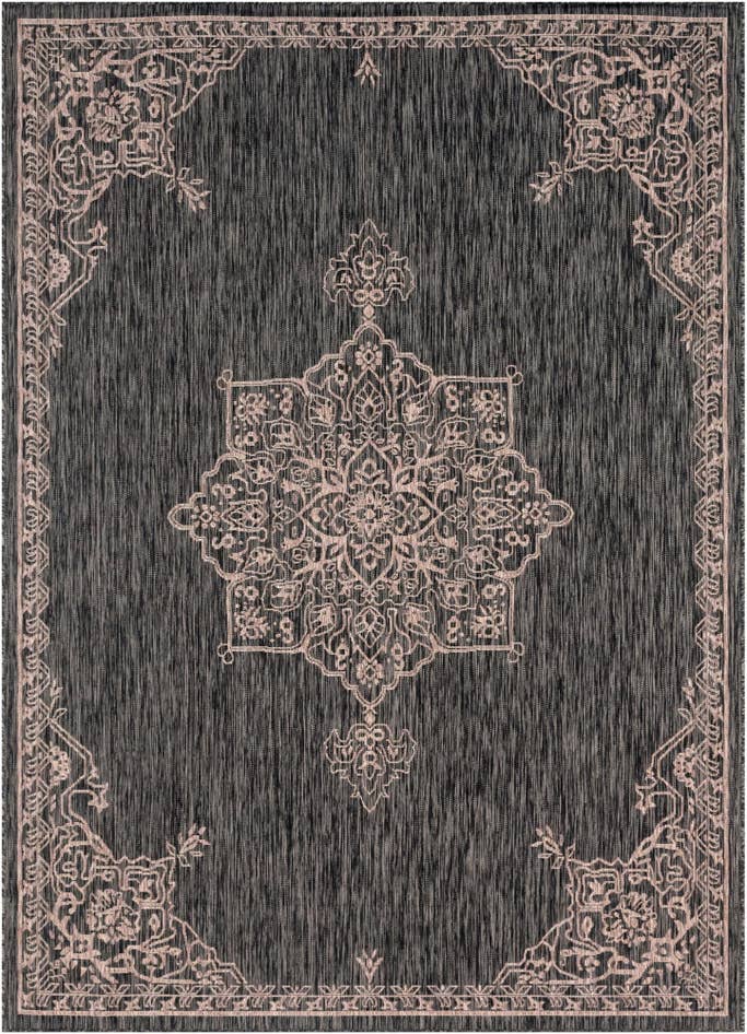 Detail image of 7' x 10' Easy-Clean Traditional Indoor / Outdoor Rug
