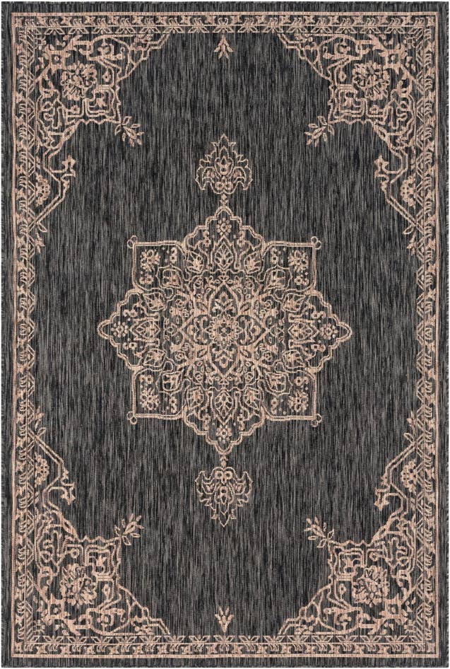 Detail image of 6' x 9' Easy-Clean Traditional Indoor / Outdoor Rug