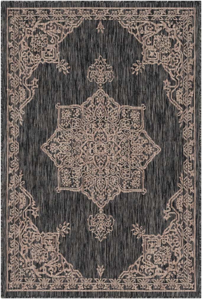 4' x 6' Easy-Clean Traditional Indoor / Outdoor Rug