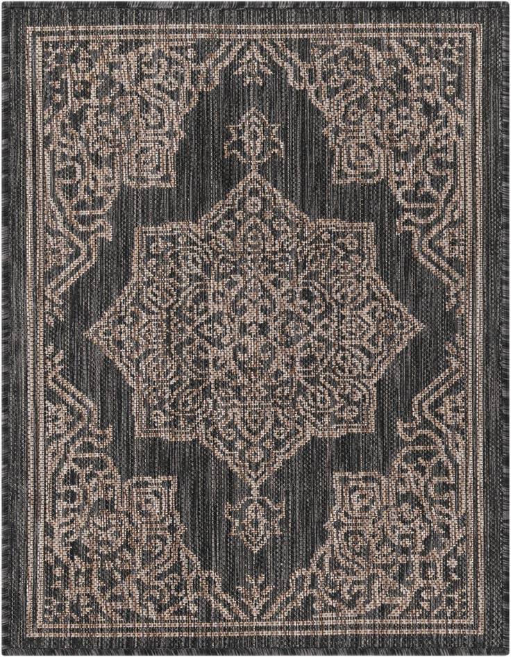 Detail image of 2' x 3' Easy-Clean Traditional Indoor / Outdoor Rug