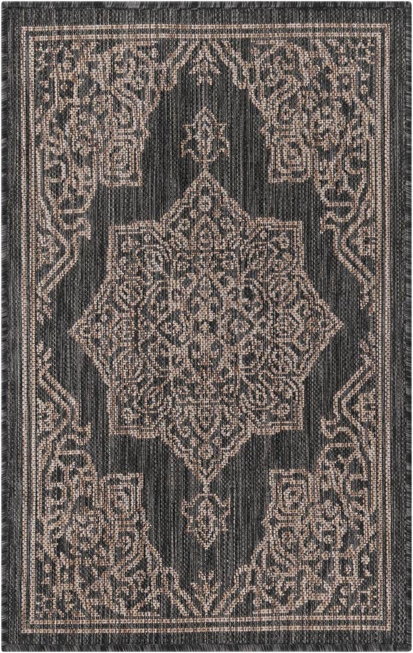 Detail image of 2' x 3' Easy-Clean Traditional Indoor / Outdoor Rug