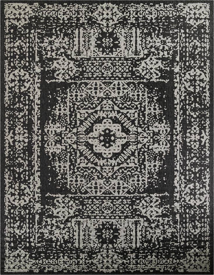 Detail image of 10' x 14' Easy-Clean Traditional Indoor / Outdoor Rug
