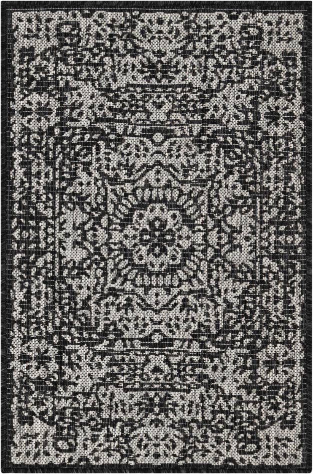 Detail image of 2' x 3' Easy-Clean Traditional Indoor / Outdoor Rug