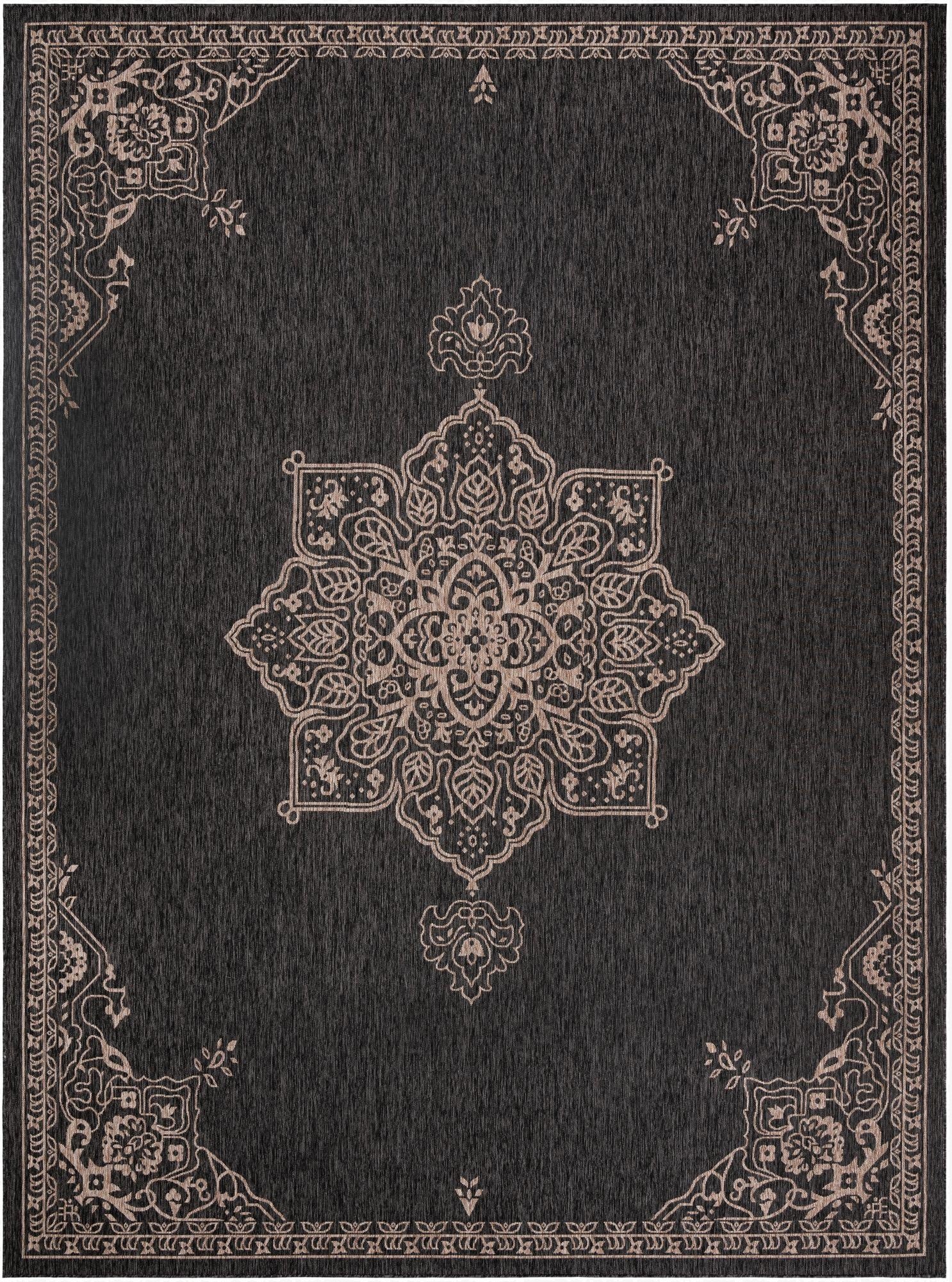 12' x 16' 1 Washable Traditional Indoor / Outdoor Rug