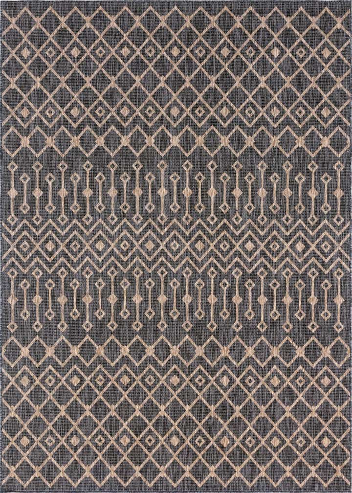 7' 10 x 11' Easy-Clean Trellis Indoor / Outdoor Rug